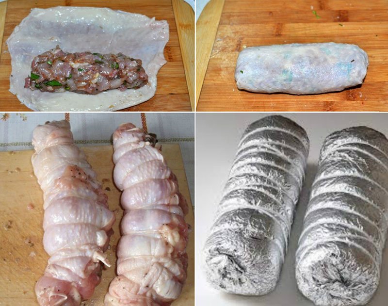 Колбаса из свиных шкурок рецепт с фото пошагово