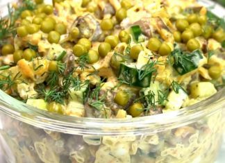 სალათი ღვიძლით “კაპრიზი”